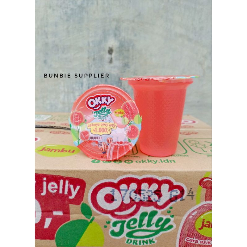 

Okky Jelly Drink Cup Rasa Jambu Isi 24pcs (KARTON) | Minuman Kemasan Rasa Buah dan Jelly