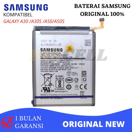 Baterai Samsung Galaxy A50 /A50S /A30/A30S/A20 Original New 4000Mah ORI