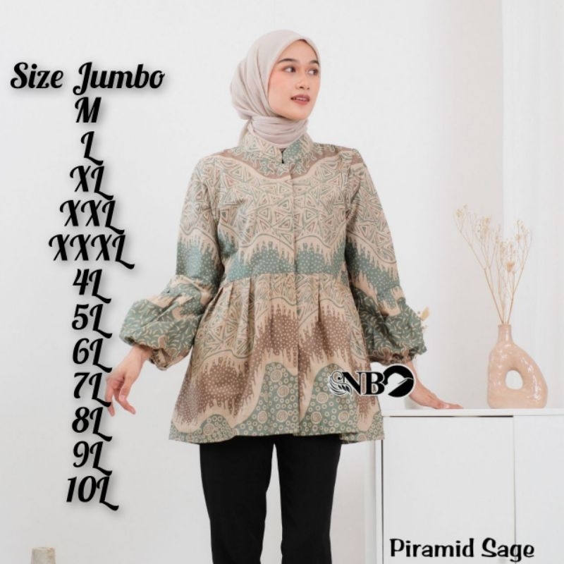 BATIK JUMBO WANITA ATASAN JUMBO WANITA ATASAN KEMEJA JUMBO BATIK JUMBO KEMEJA LENGAN PANJANG JUMBO S
