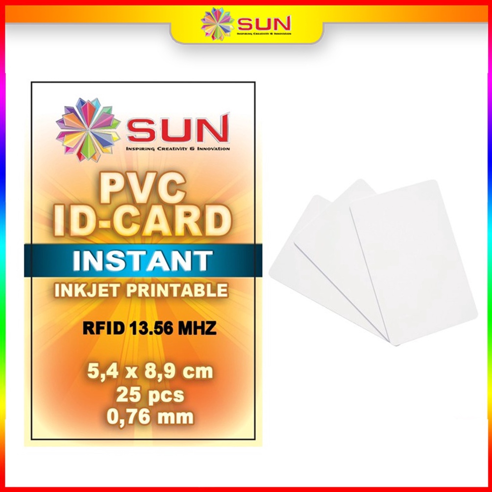 

Paling Diminati RFID CARD SMART PVC ID CARDS PRINTABLE 25 PCS Frekuensi 1356 Mhz 125 Khz 8P