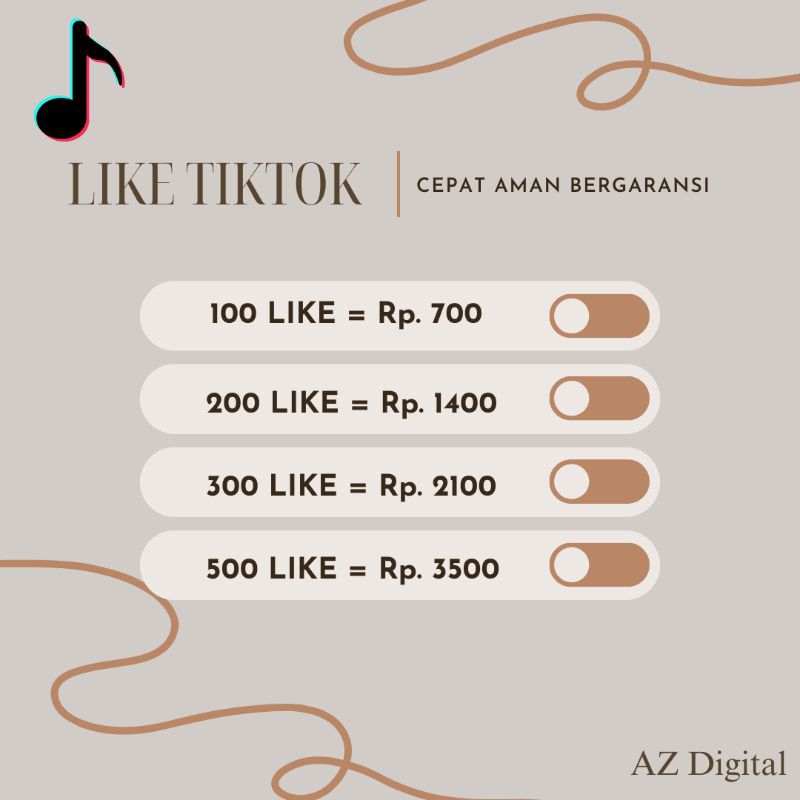 TIKTOK LIKE PERMANEN BERGARANSI