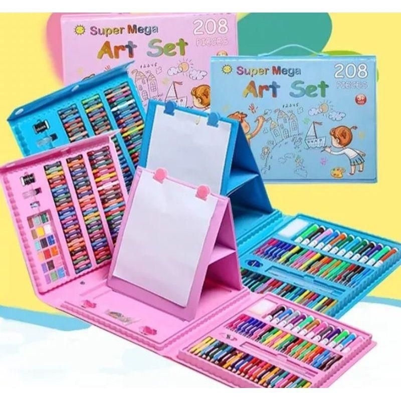 

PENSIL WARNA WARNI SET 208PCS CRAYON ALAT MENGGAMBAR