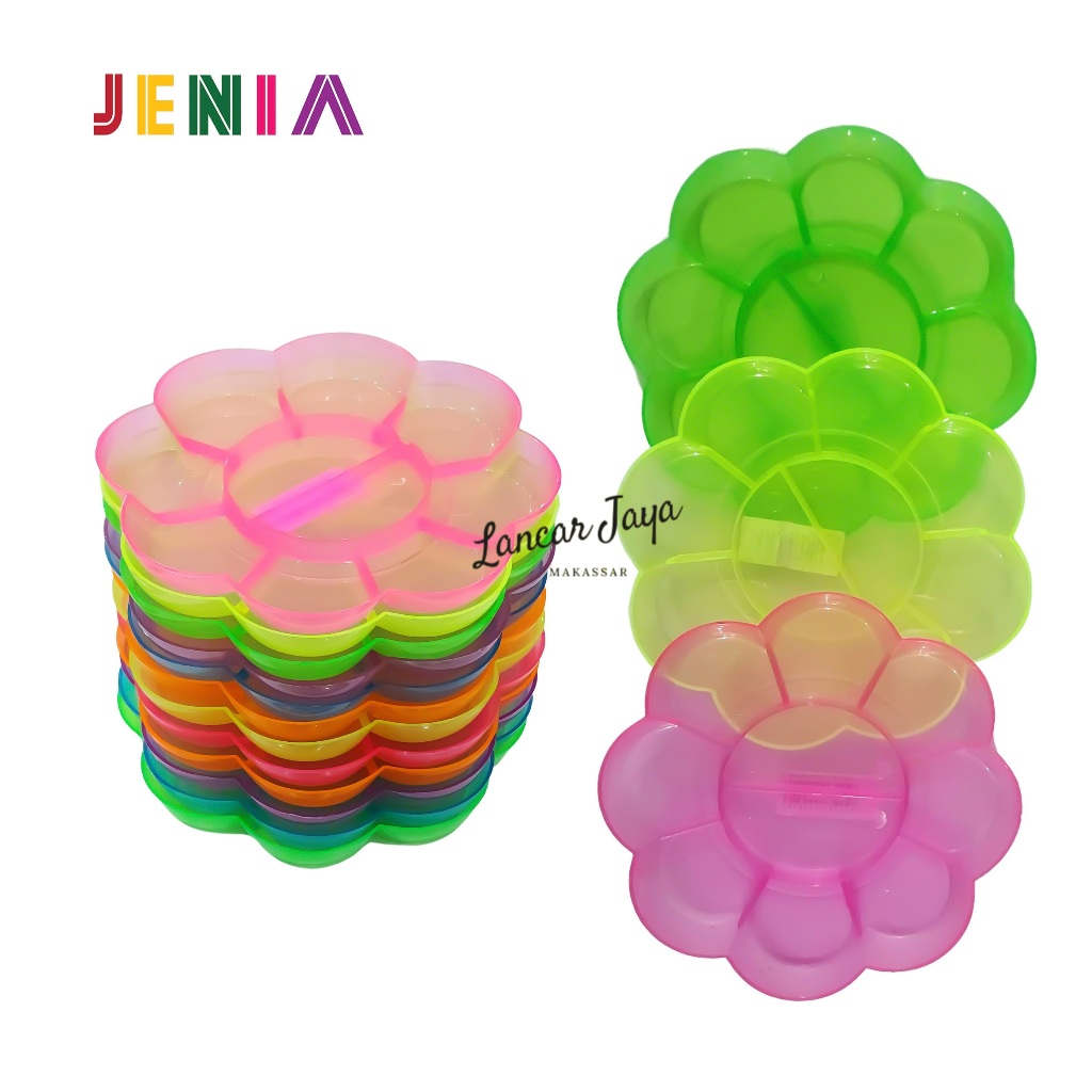

1 LSN / 12 Pcs Palet Jenia Sakura Trans ( Palette Piring Cat Air / Acrylic / Minyak)