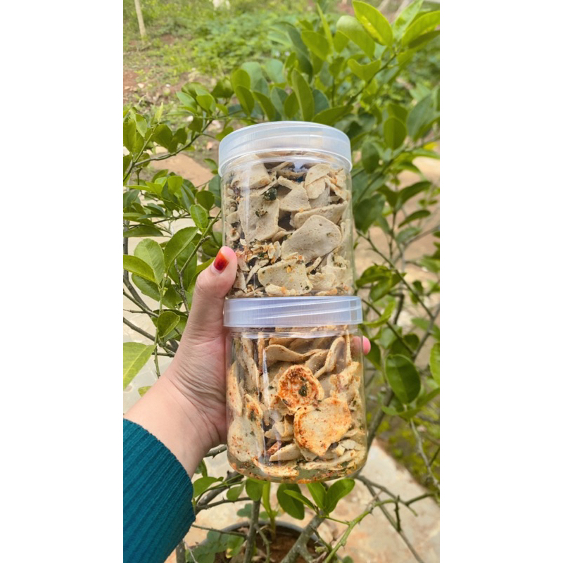 

Basreng Ikan tengiri Kemasan 500 ml