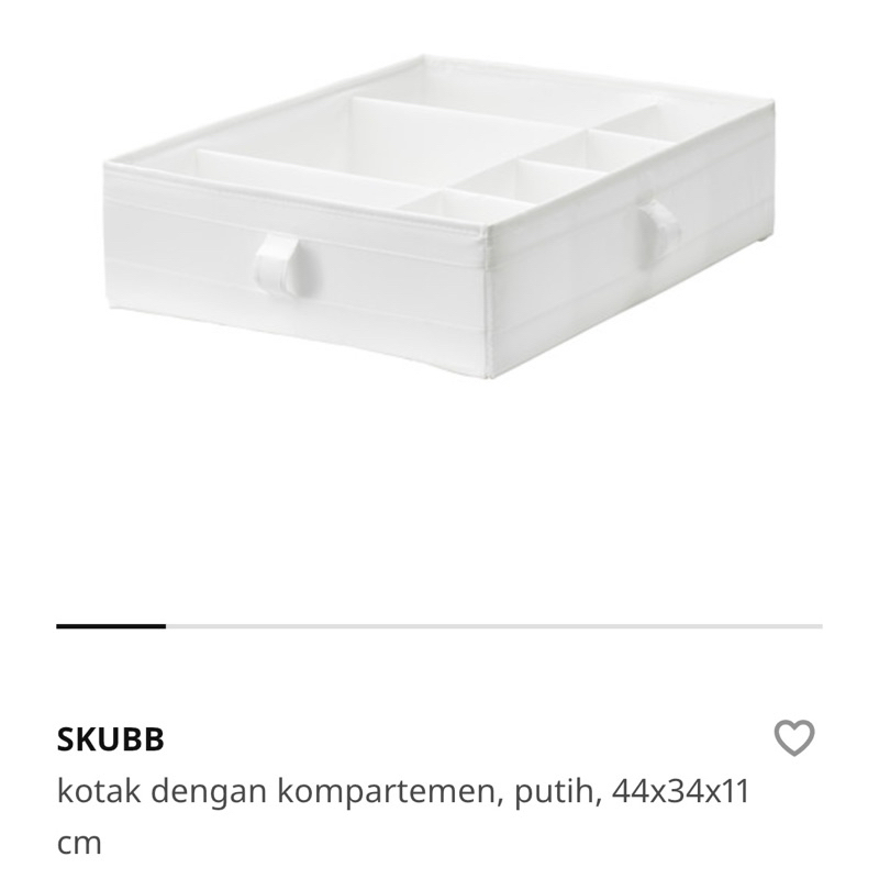 PRELOVED SKUBB IKEA Kotak dengan Kompartemen / Kotak Sekat Lemari Baju