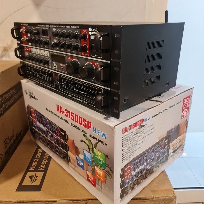 PRODUK ASLI POWER AMPLIFIER BLACKSPIDER KA 3150 DSP/ KA3150DSP/ KA-3150DSP NEW MODEL 99DSP DAN USB