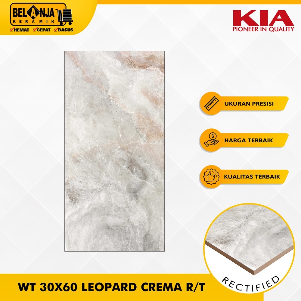 Kia Keramik Dinding 30X60 Leopard Cream R/T Kw1