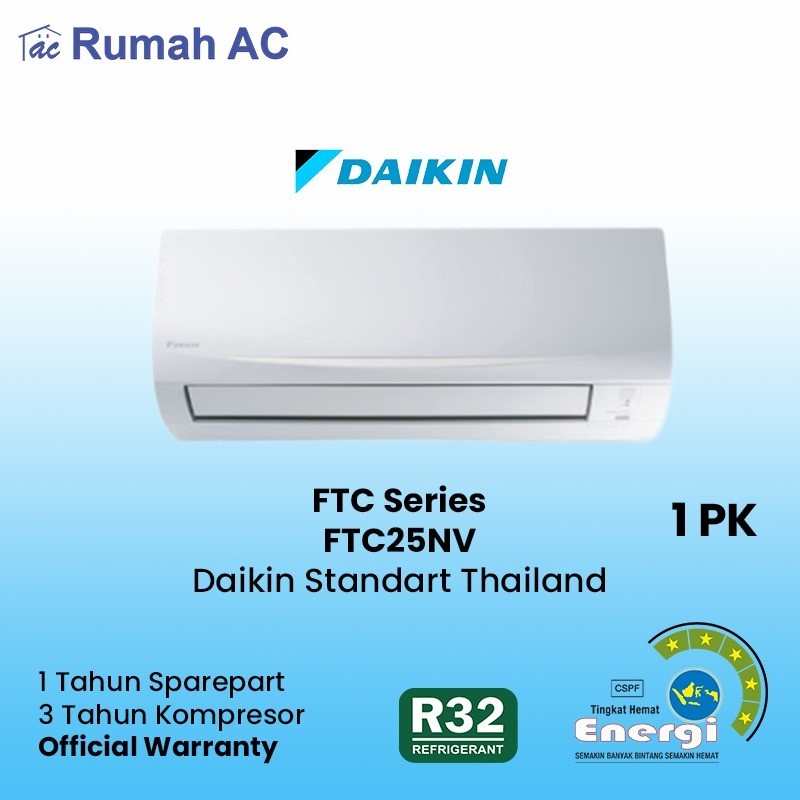 AC Daikin FTC25NV 1PK Standard Thailand R32 / AC Daikin 1 PK FTC25NV14