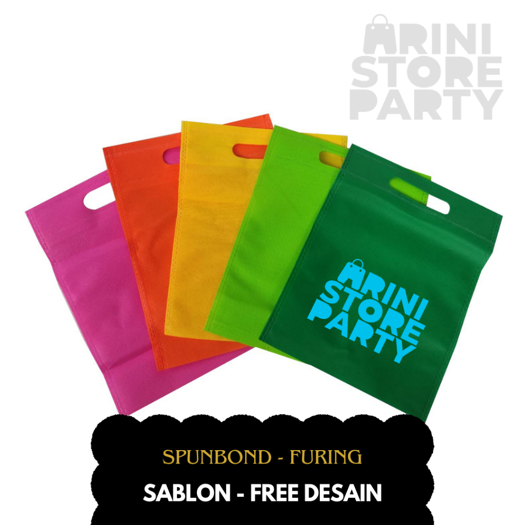 

Tas kain Spundbond Oval Pond Goodybag Ekonomis Polos / Sablon FREE DESAIN