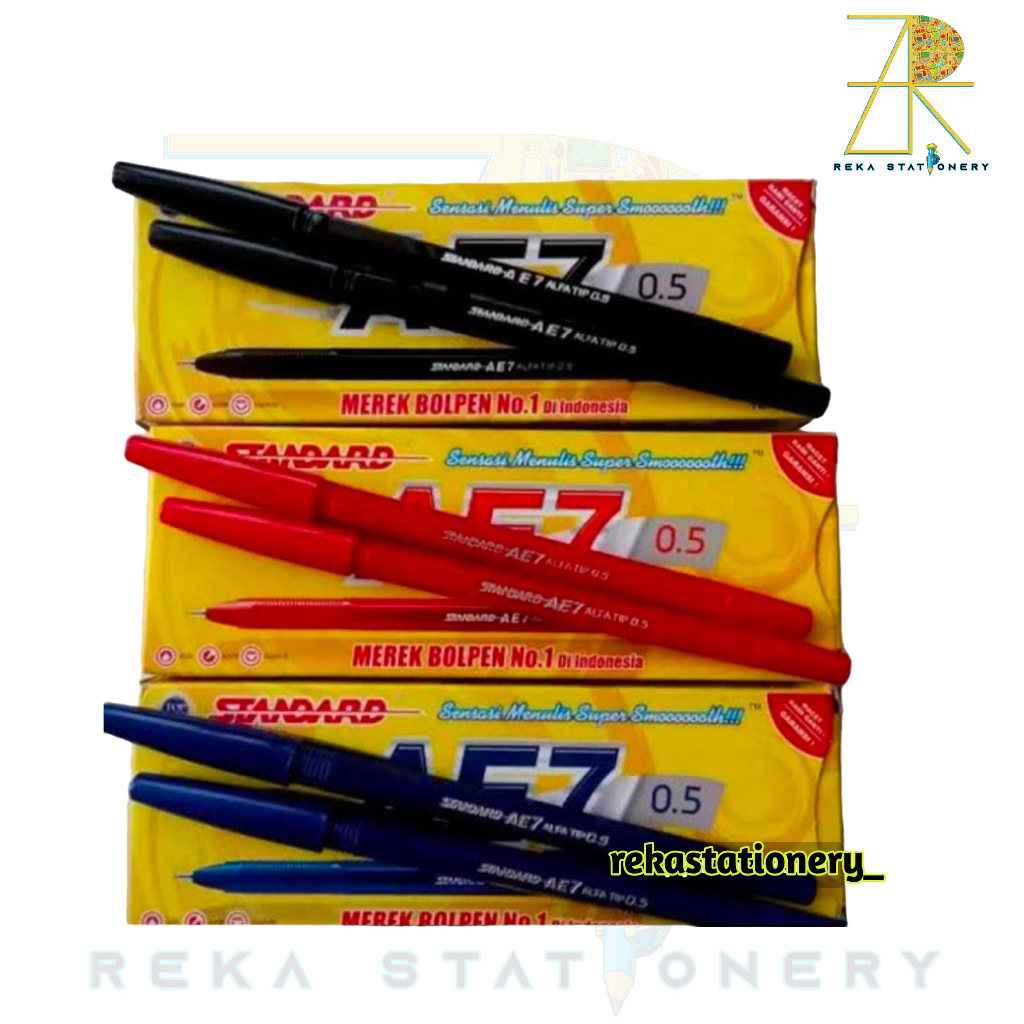 

Pulpen Standard AE 7 & Standard Tecno - Tinta Halus dan Nyaman, Harga per Pack