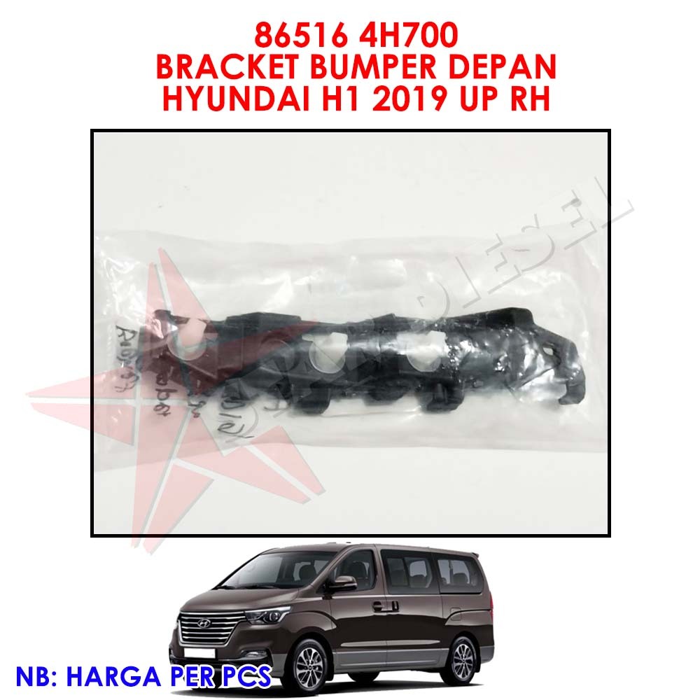 BRACKET BUMPER DEPAN KANAN HYUNDAI H1 86516-4H700 BRECKET BUMPER DEPAN H1 2019 UP RH