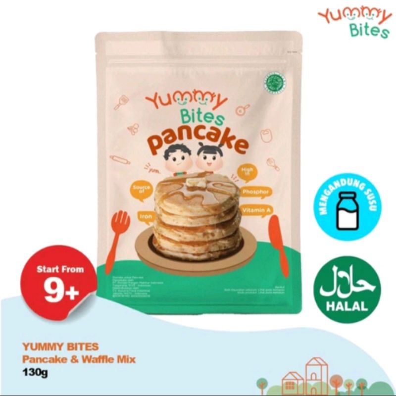 

Yummy Bites Pancake & Waffle Mix 130g | Tepung Pancake Anak