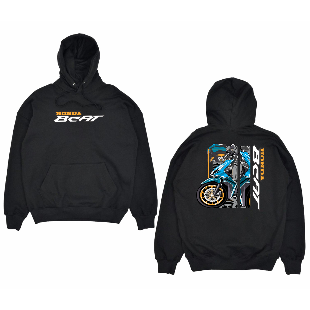 JAKET HOODIE MOTOR HONDA BEAT BIG SIZE JUMBO