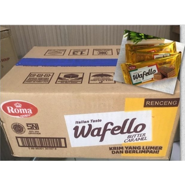

Roma Wafello Butter Caramel 17 gr 1 dus isi 120