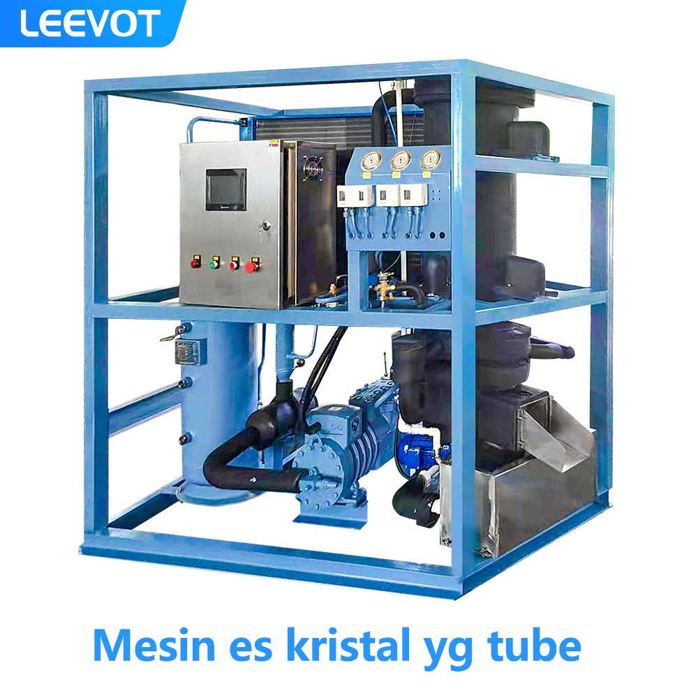 Leevot mesin es kristal yg tube Mesin Pembuat Es Batu Tabung Kristal