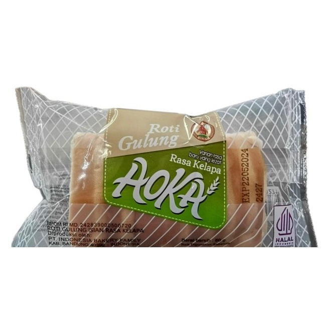 

Dils Shop Roti Gulung Aoka varian kelapa / pandan 65 gram