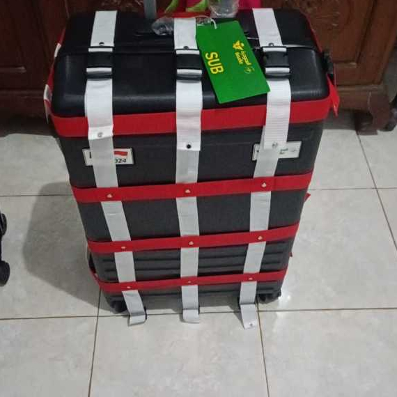 BISBAN TALI PENGAMAN KOPER MERAH PUTIH HAJI UMROH