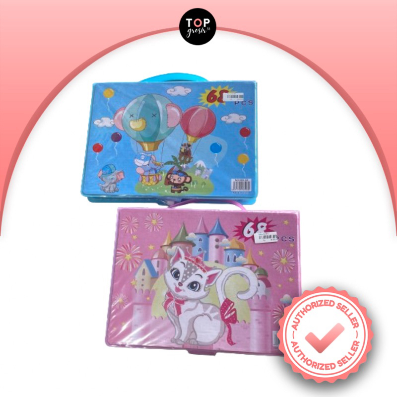 

Crayon 68’s/Set alat mewarnai anak alat tulis crayon art set 68 pcs termurah