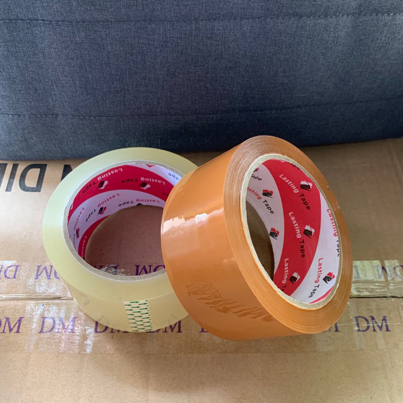 

lakban selotip 90 yard 2 inchi 90y bening coklat isi 6pcs
