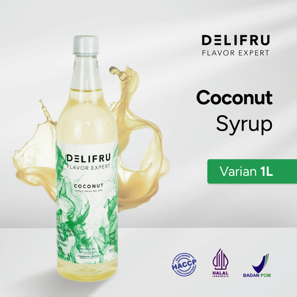 

Delifru Coconut Syrup 1 Liter - Sirup Kelapa