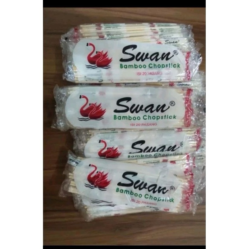 Sumpit Bambu Swan isi 20 pasang