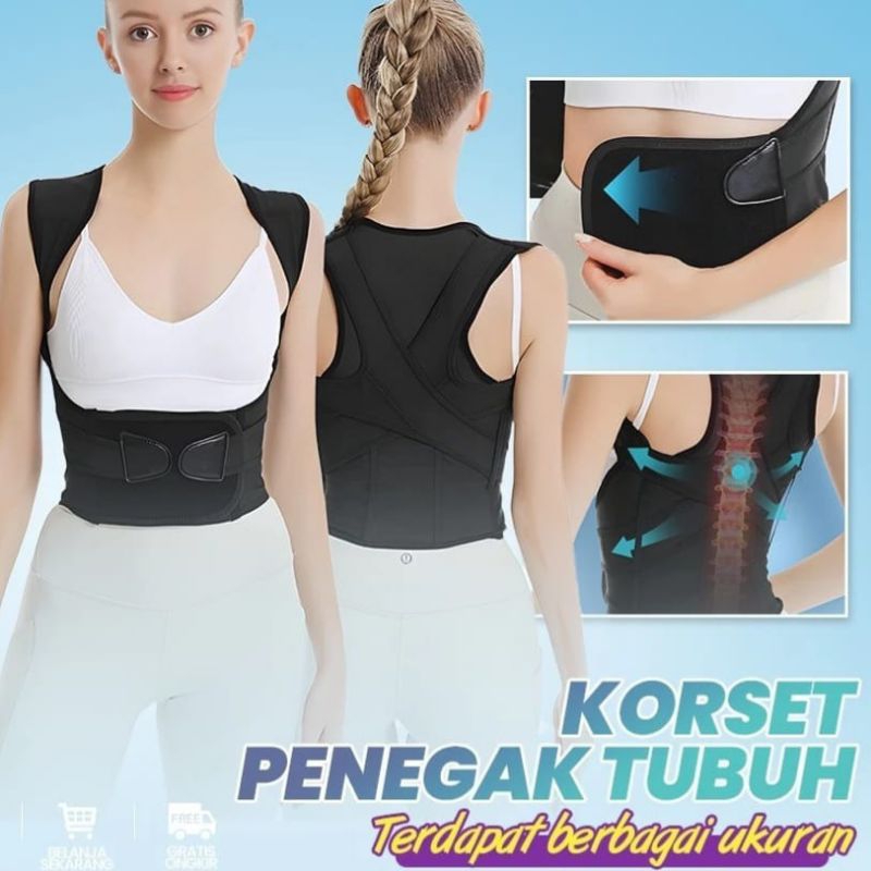 Korset Penegak Tubuh/ Korset Tegak/ Korset Punggung/ Korset Cegah Sakit Punggung