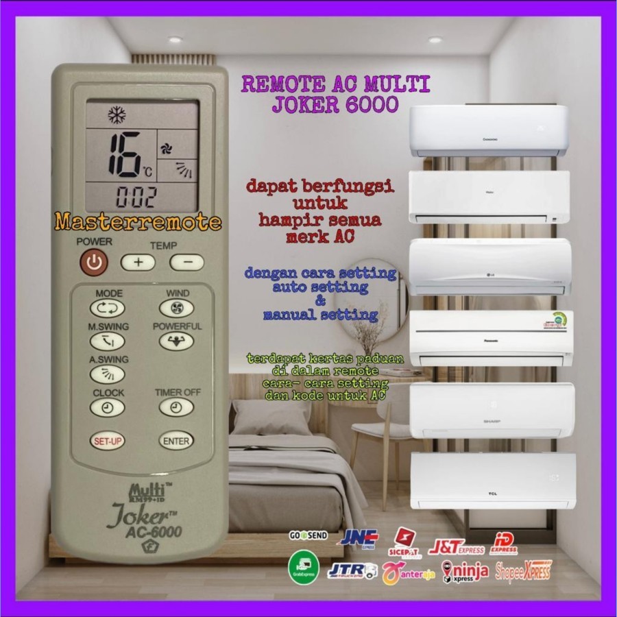 REMOT REMOTE AC MULTI / UNIVERSAL AC JOKER 6000