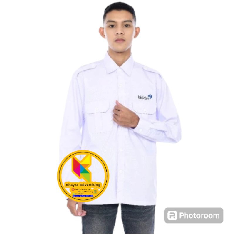kemeja bkkbn seragam bkkbn baju bkkbn putih
