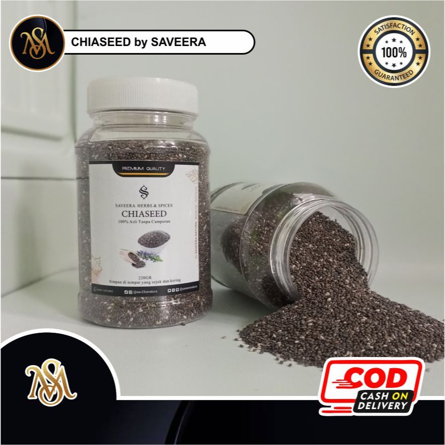 

BLACK CHIA SEED / BIJI CHIASEED MEXICO ORGANIK , 100% ALAMI BERSIH PILIHAN untuk RESEP REMPAH JSR