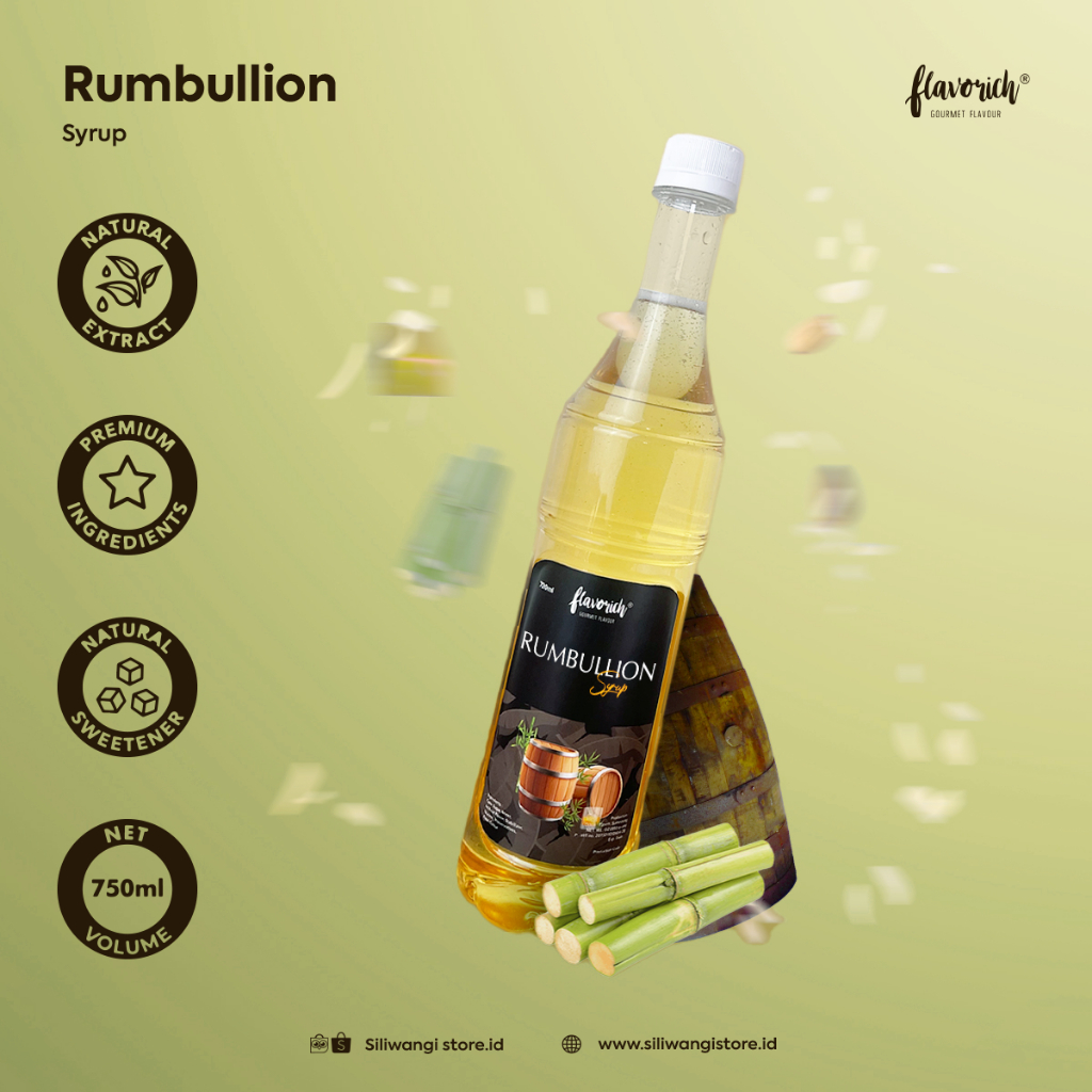 

Flavorich Rumbullion Gourmet Syrup 750 ml - Sirup Rasa Rumbullion