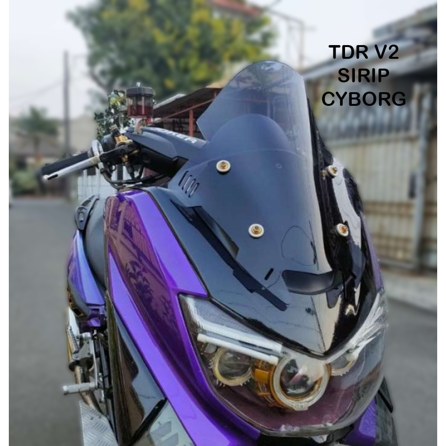 Visor Nmax Old TDR V2 Sirip & TDR V2 Sirip Cyborg
