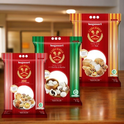 

Bogasari Tepung Cakra Emas Roti, Pao & Mantao, dan Roti Oriental 1Kg