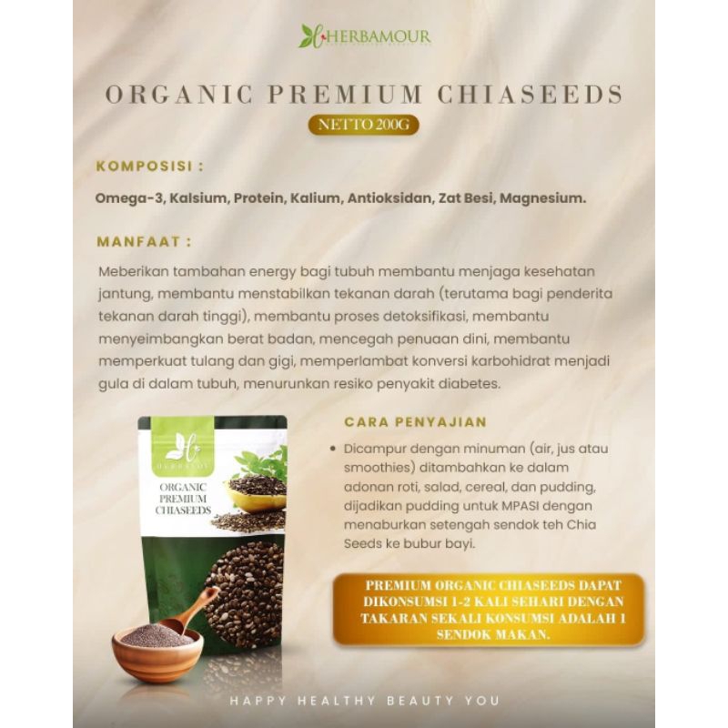 

Herbalov Organic Premium Chiaseeds 100gr