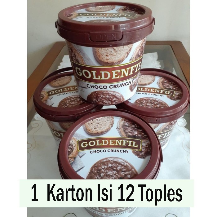 

Selai Original Goldenfil Rasa Cokelat 1 Kg x 12 Toples / Karton