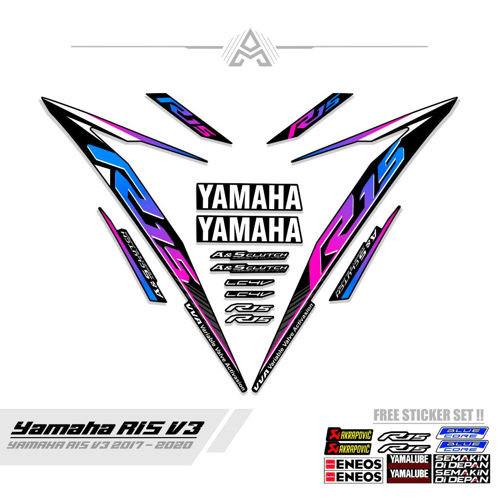 STRIPING R15 V3 / MTF 8 / STICKER / SETIKER / STIKER  / STREPING / STIPING / SETRIPING / SKOTLET / S