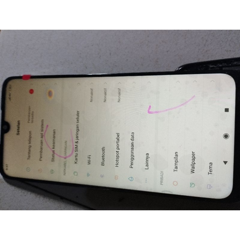 lcd redmi note 7 ori copotan