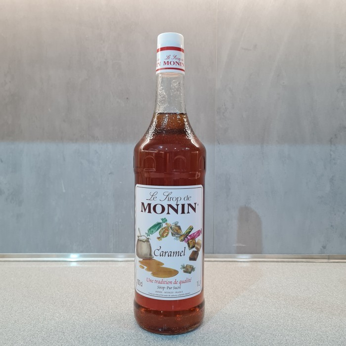 

Monin syrup caramel vanila peach 1000ml sirup karamel distributor ori