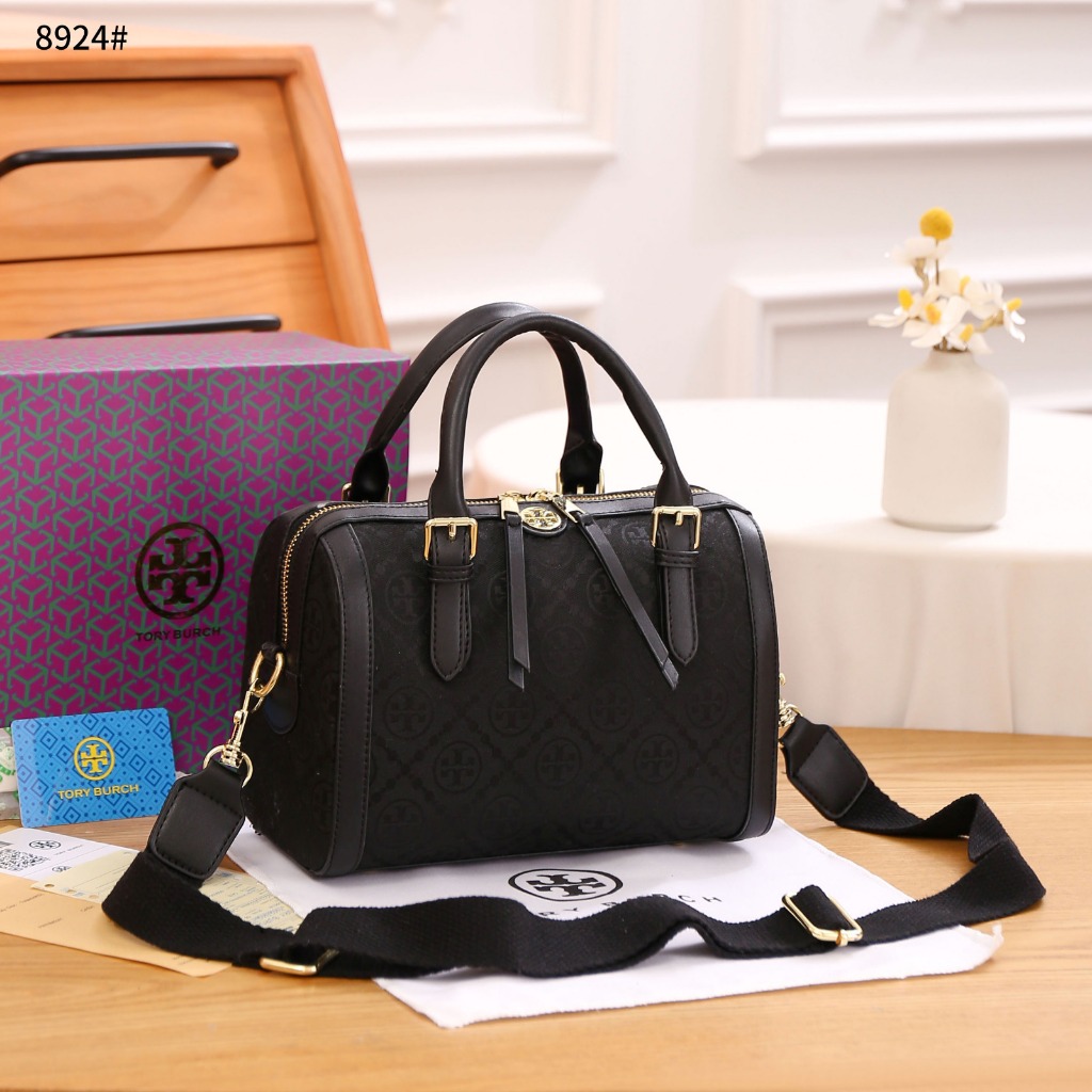 TB Tory Burch 8924 Kanvas Speedy Bag ~ nn