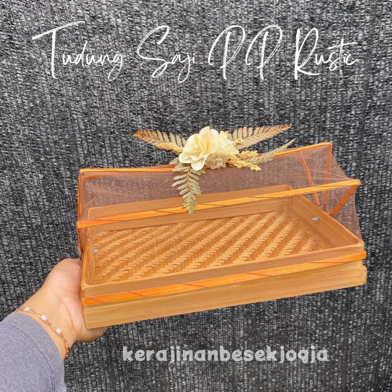 TUDUNG SAJI PERSEGI PANJANG RUSTIC | tudung makanan hantaran manten seserahan manten hantaran pernik