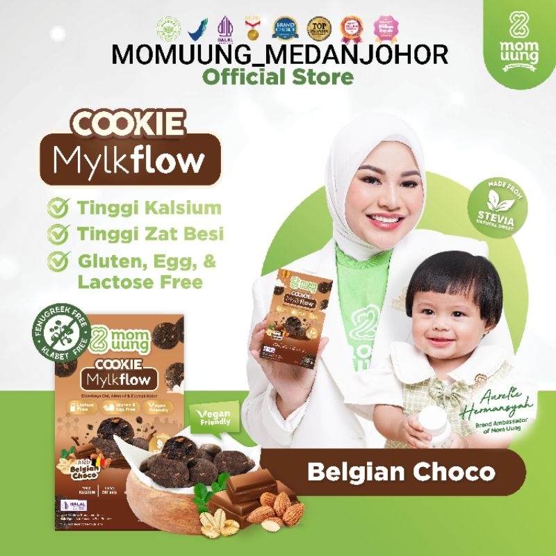 

COOKIE MYLKFLOW 150GR RASA RICH BELGIAN CHOCO / KUKIS COKLAT / VEGAN FRENDLY / GLUTEN & EGG FREE