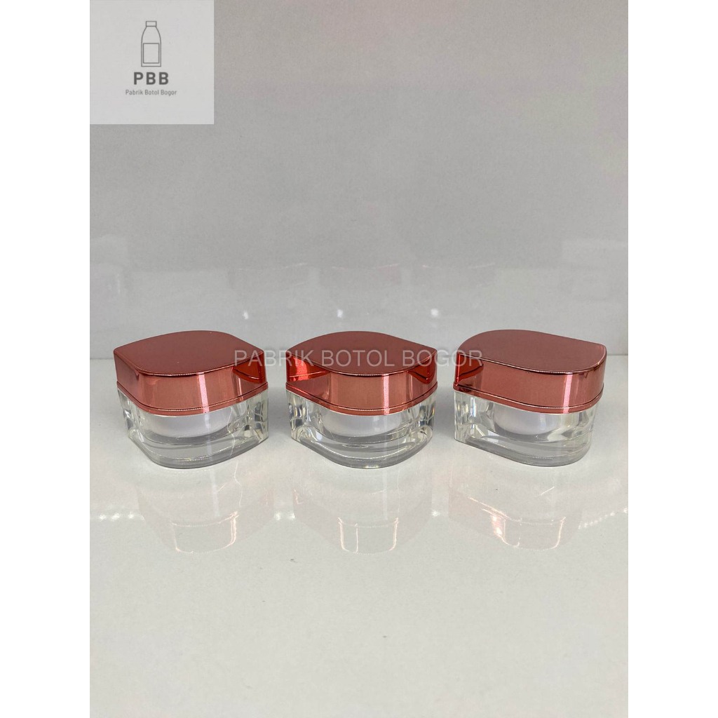 PBB - Pot Cream Acrylic Leaf 10Gr Rose Gold Pot Cream Leaf 10 Gr Rose Gold