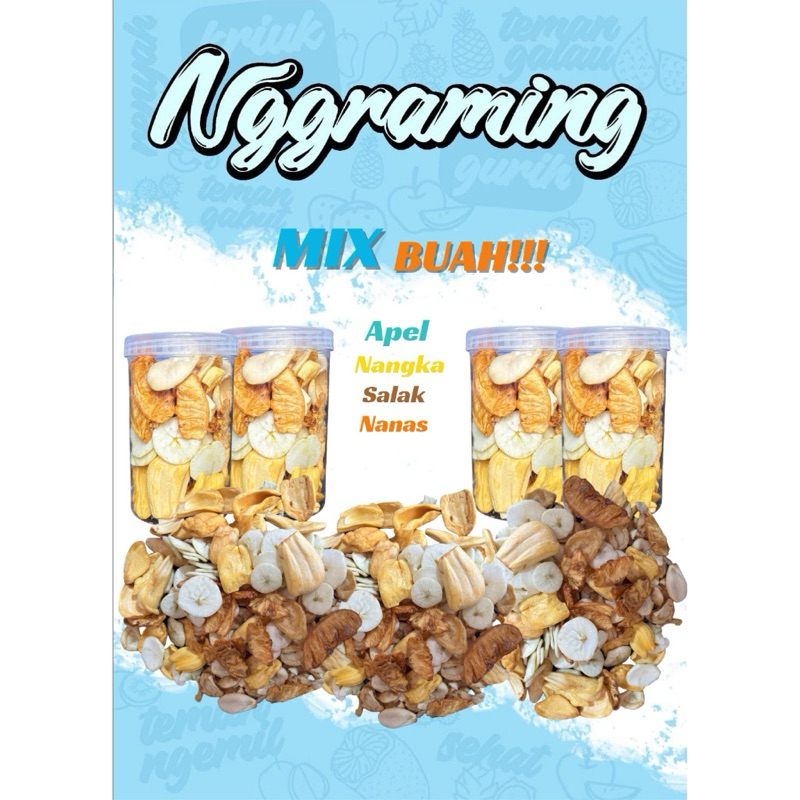 

Nggraming KERIPIK buah MIX NANGKA,APEL,SALAK,RAMBAKPISANG,NANAS