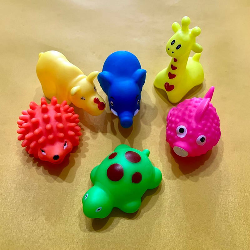 Mainan Mandi Bayi hewan lucu Mainan Baby Shark mainan Karet Mainan Animal Mandi Bayi SNI ecobonekain