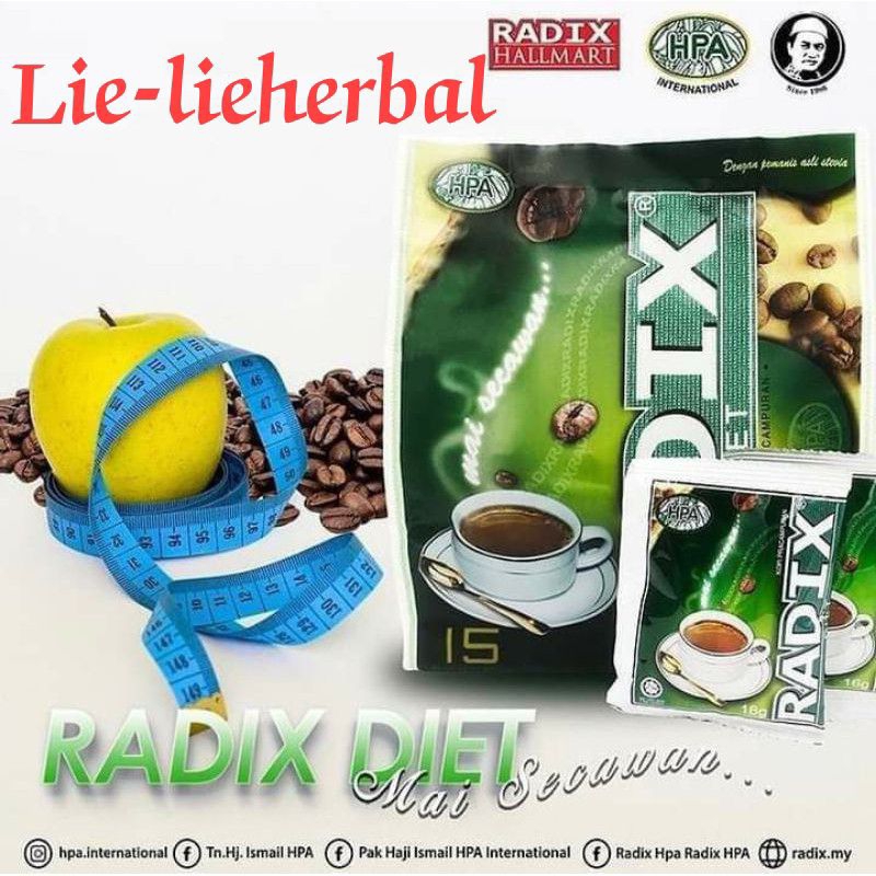 

Kopi Radix Diet import original Produk isi 13 sachet