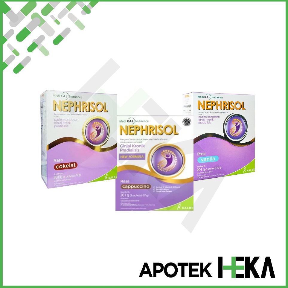 

KODE PRODUK AQTZ5798 Nephrisol VanilaCappucino 21 gram Pasien Ginjal Pradialisis