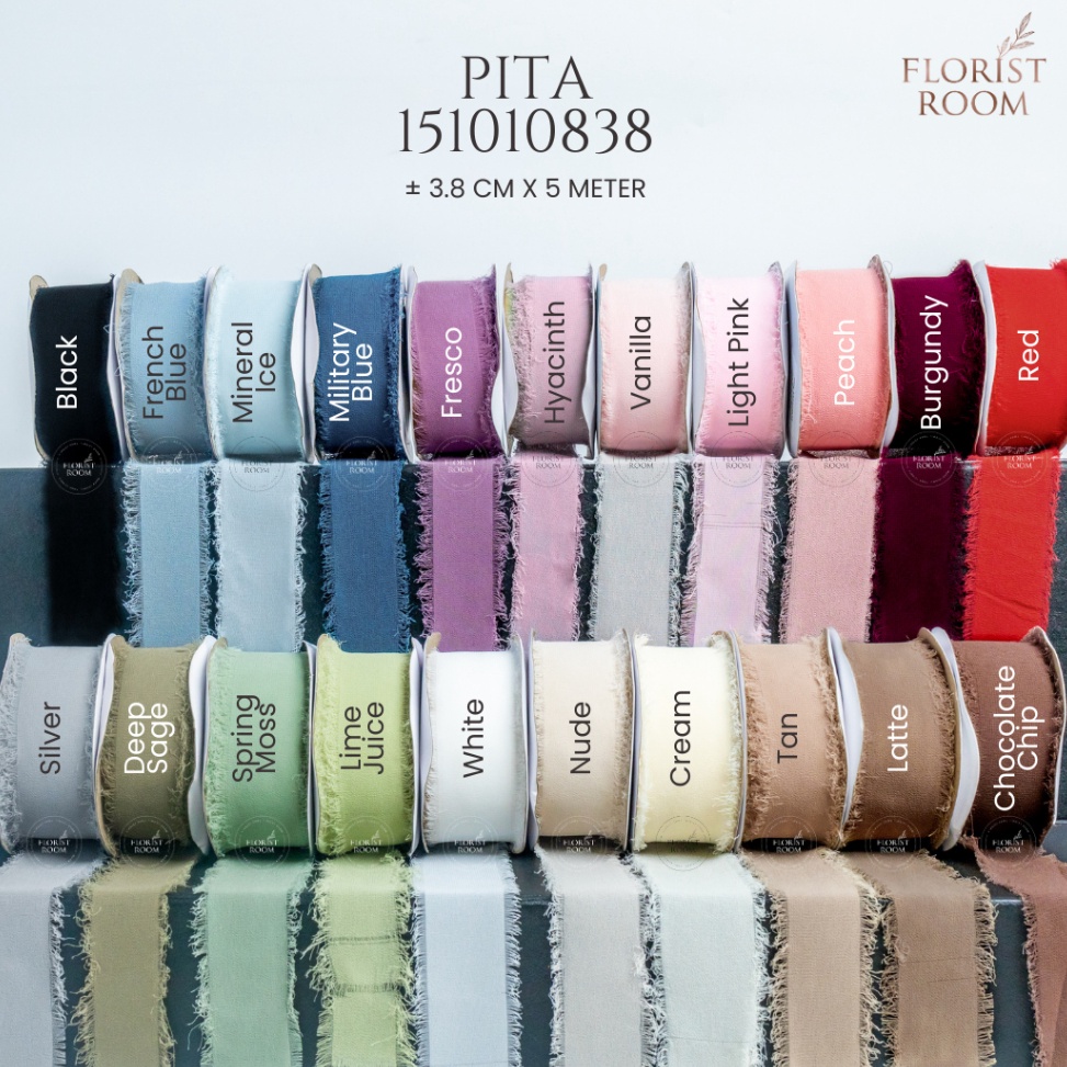 

Harga Murah PIta 1511838 38cm x 5m Silk RIbbon Hampers Kado Hadiah