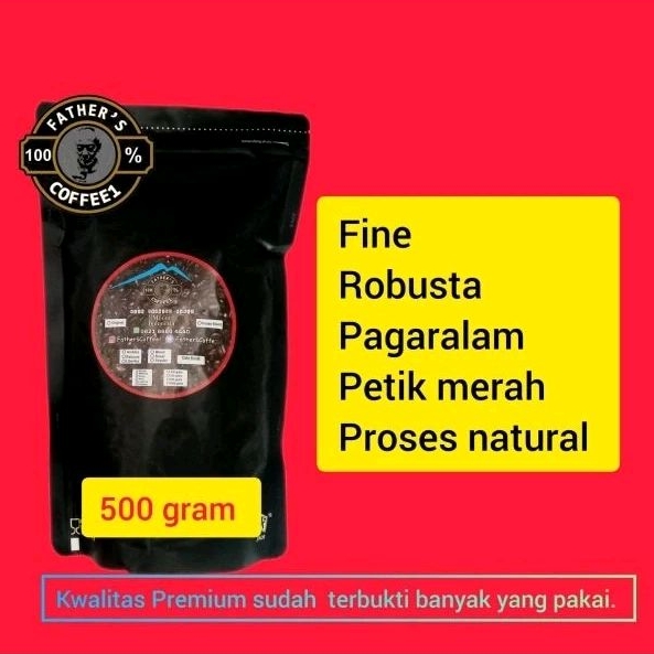 

Kopi Bubuk Fine Robusta Pagaralam Petik Merah 500 Gram (Coffee Fine Robusta) Coffee Robusta/Kopi Bubuk/Kopi Sangrai/Kopi Giling/Kopi siap Seduh/kopi Sachet/Harum/Nikmat