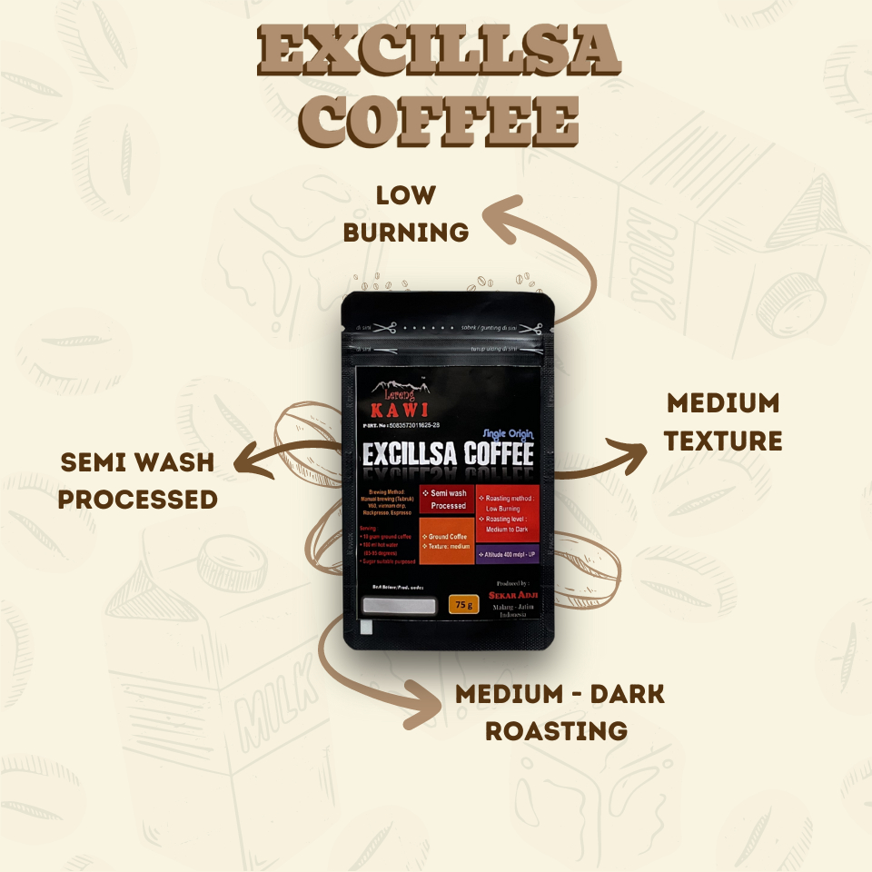 

KOPI BUBUK 100% PREMIUM EXCILLSA COFFEE BY KOPI LERENG KAWI