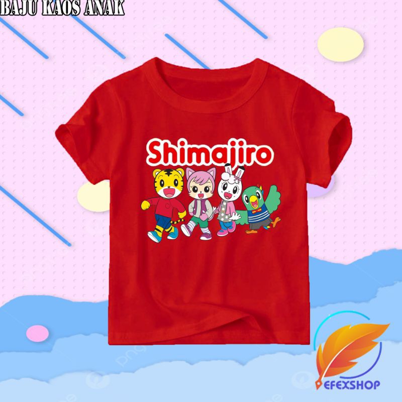 KAOS ANAK SHIMAJIRO KAOS KARTUN ANAK SHIMAJIRO