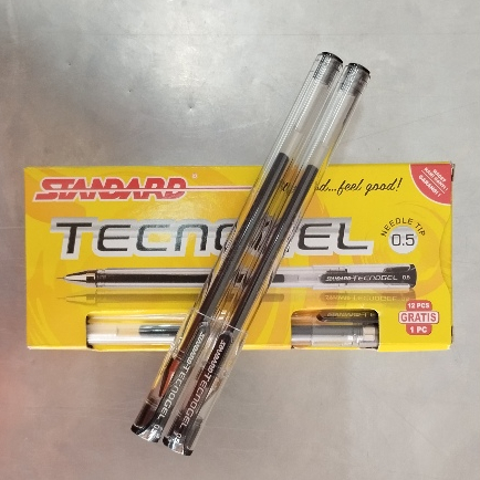 

PENA STANDARDT TECNO GELL 0.5 HITAM 1 BOX ISI 12 PCS